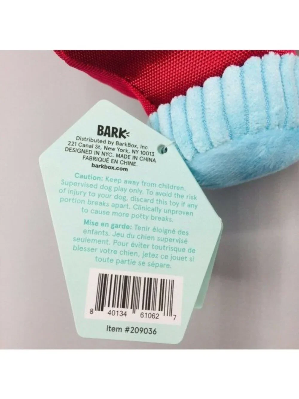 Bark Pure Pup Juice Cleanse Doggy Detox Dog Squeak Toy M-L